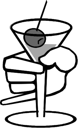 Martini Glass Clipart - Elegant Drink Illustration