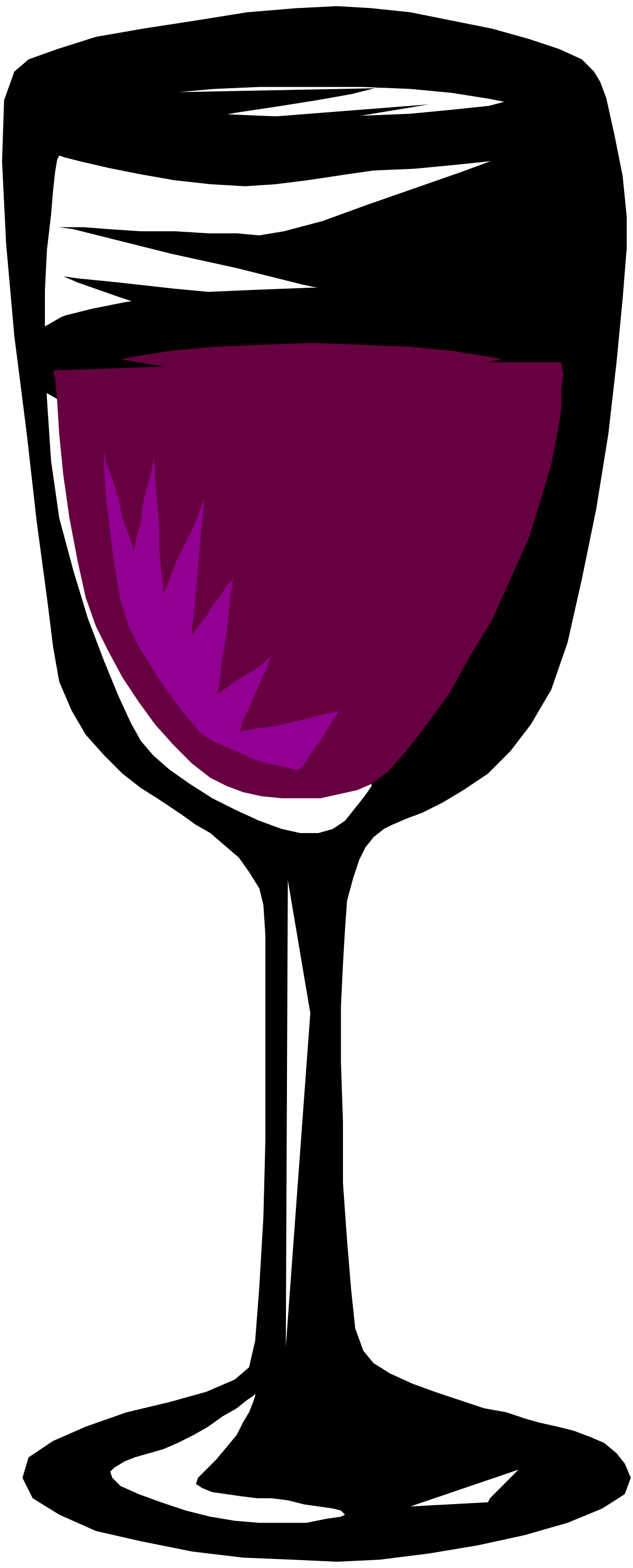 Wine Glass with Marijuana Leaf - Elegant Clipart Design