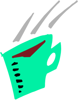 Green Mask with Red Eyes on Black Background - High-Quality Clipart