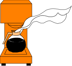 Pedestal Scene with Person and White Sheet Clipart