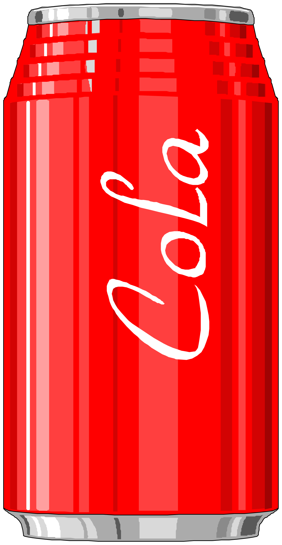 Red Coca-Cola Can Clipart - Vivid and Iconic Beverage Art