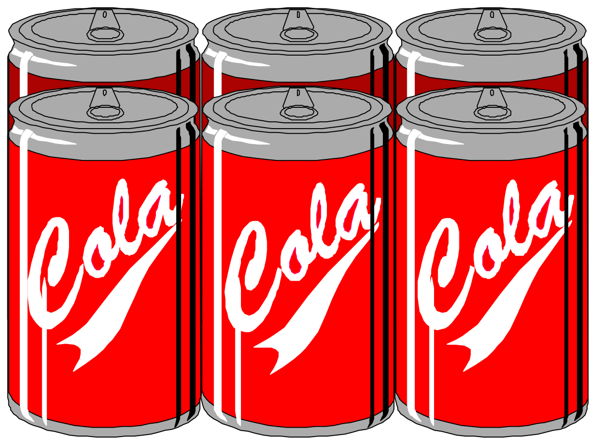 Coke Can Clipart: Six Refreshing Cans for Your Designs