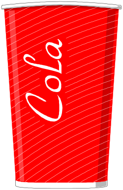 Red Cup Clipart Featuring Letter 'E' - Perfect for Creative Projects