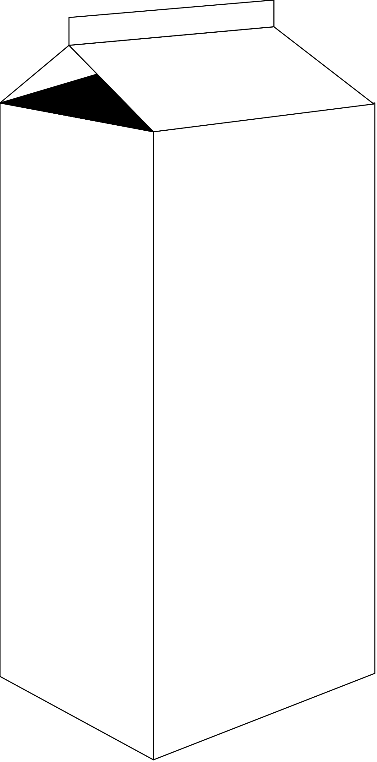 White Box with Black Lid Clipart for Packaging and Storage