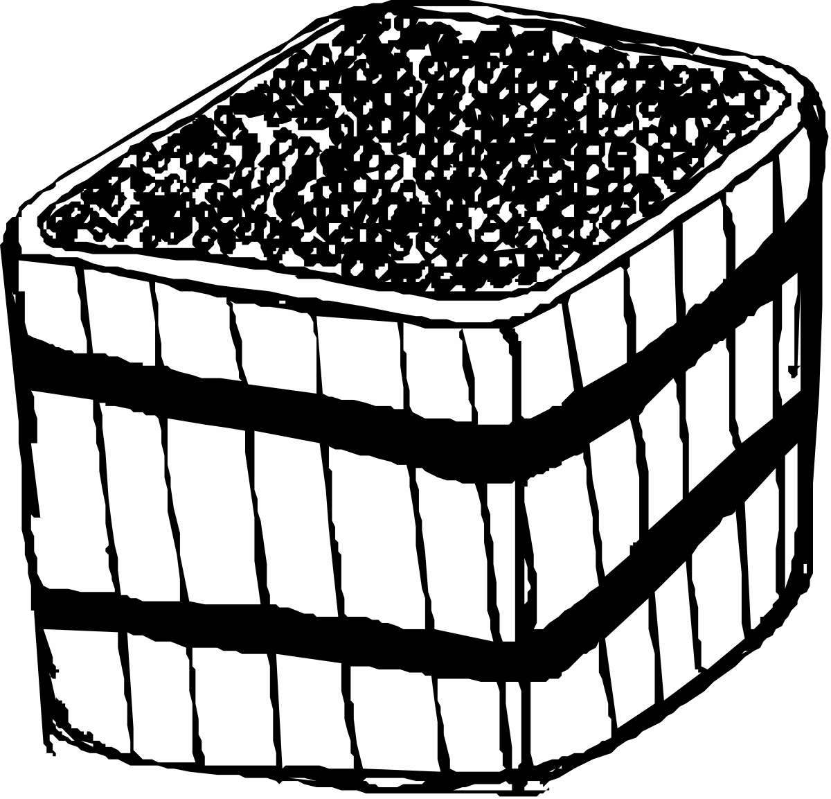 a black and white drawing of a brick clip art png transparent Black and White Brick Clipart Drawing for Creative Use