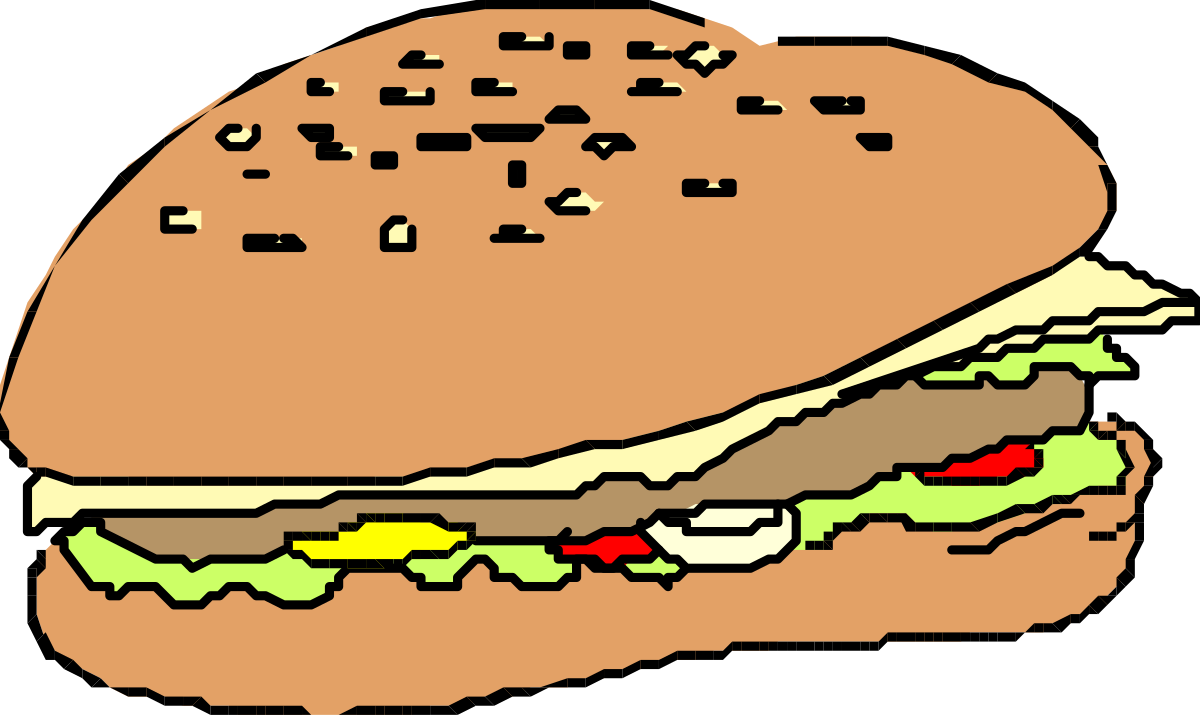Cheesy Hamburger Clipart: Deliciously Mouthwatering Imagery