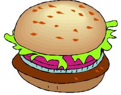 Juicy Hamburger Clipart - A Meat Lover's Delight