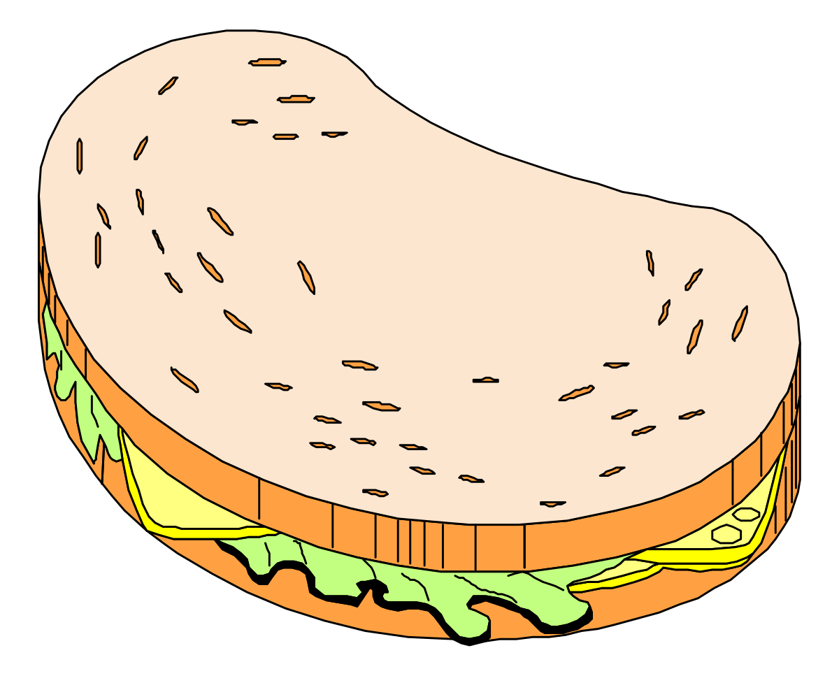 Delicious Half Sandwich Clipart for Creative Projects
