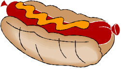 Hot Dog with Mustard Clipart - Delicious Food Illustration