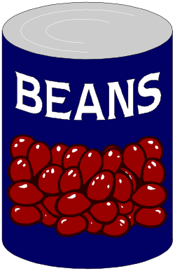Can of Beans Clipart - Vibrant and Versatile SVG Illustration