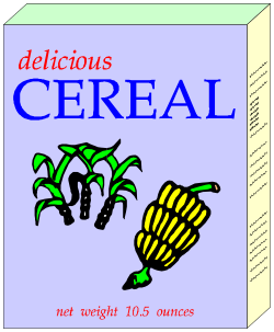 Cereal Box Featuring Adorable Bee Clipart