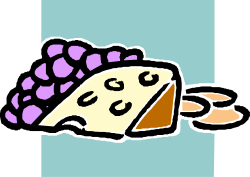 Delicious Cake with Purple Flowers Clipart for Your Projects