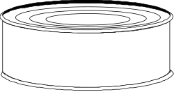 White Can with Black Outline - Versatile Clipart for Every Project