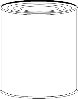White Paint Can Clipart for Creative Projects