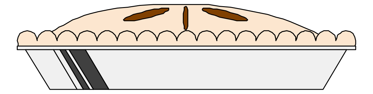 Pie with a Slice Cut Out - Delicious Dessert Clipart