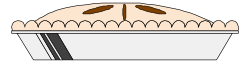 Pie with a Slice Cut Out - Delicious Dessert Clipart