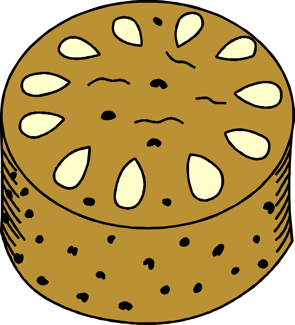 a cookie with chocolate chips on it clip art png transparent Chocolate Chip Cookie Clipart - Deliciously Sweet Treats