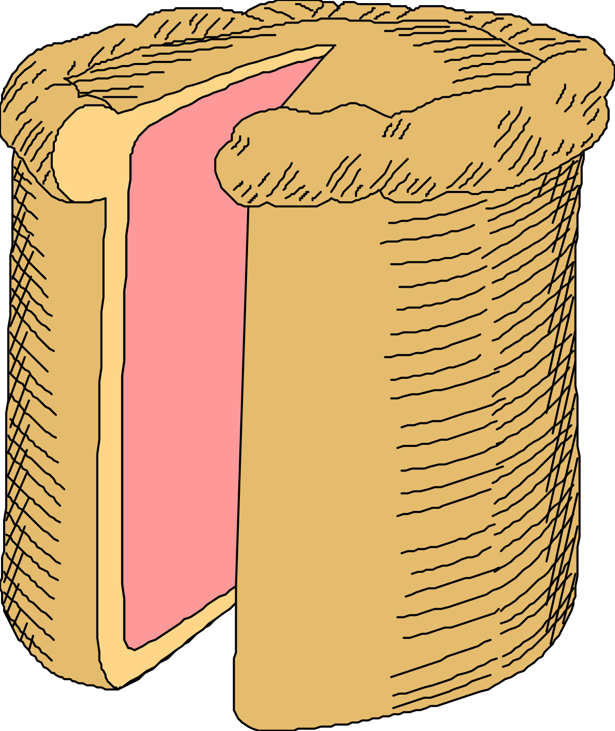 Delicious Bread with Pink Ribbon Clipart for Sweet Designs