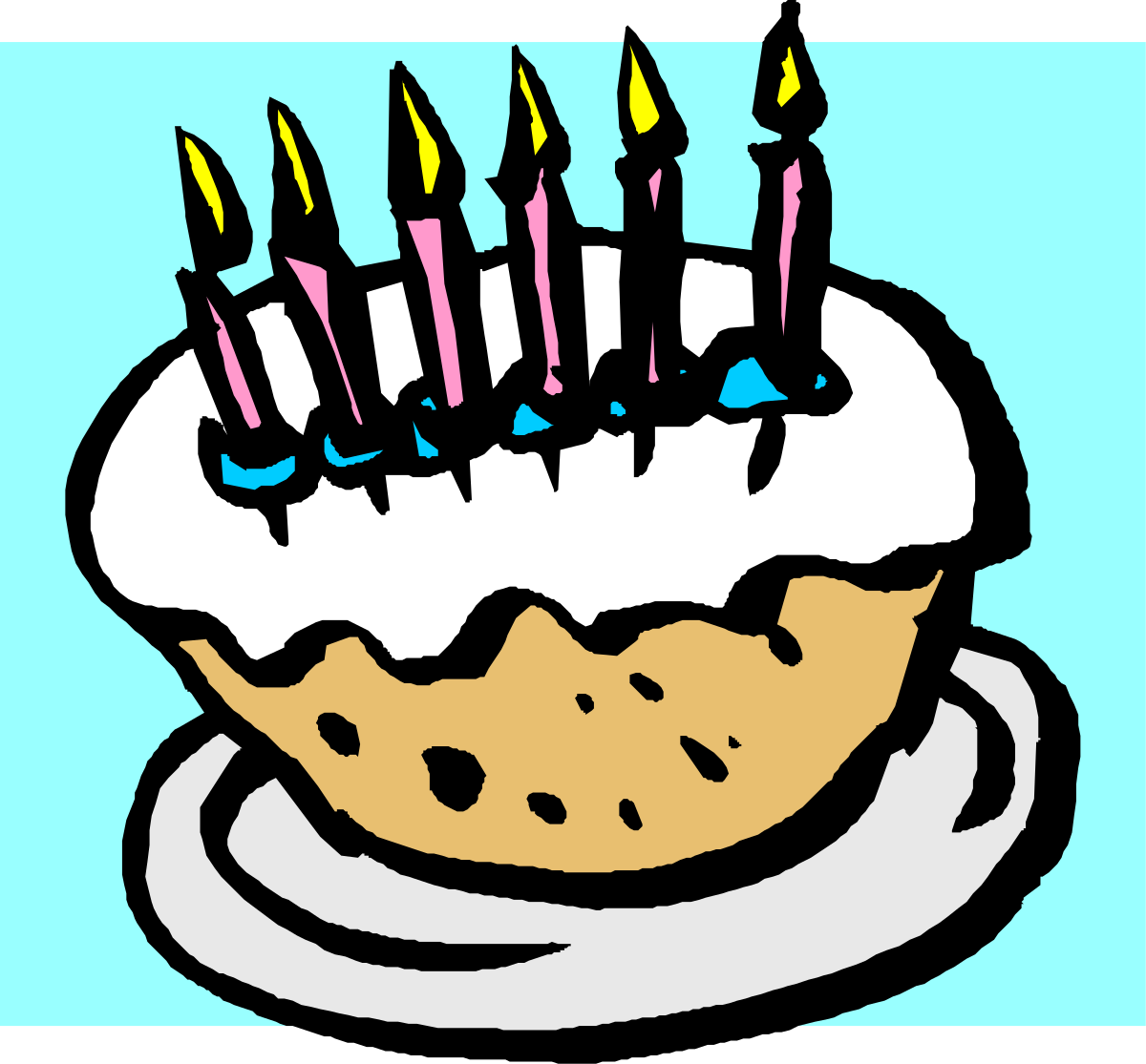 Birthday Cake Clipart with Candles: Celebrate in Style