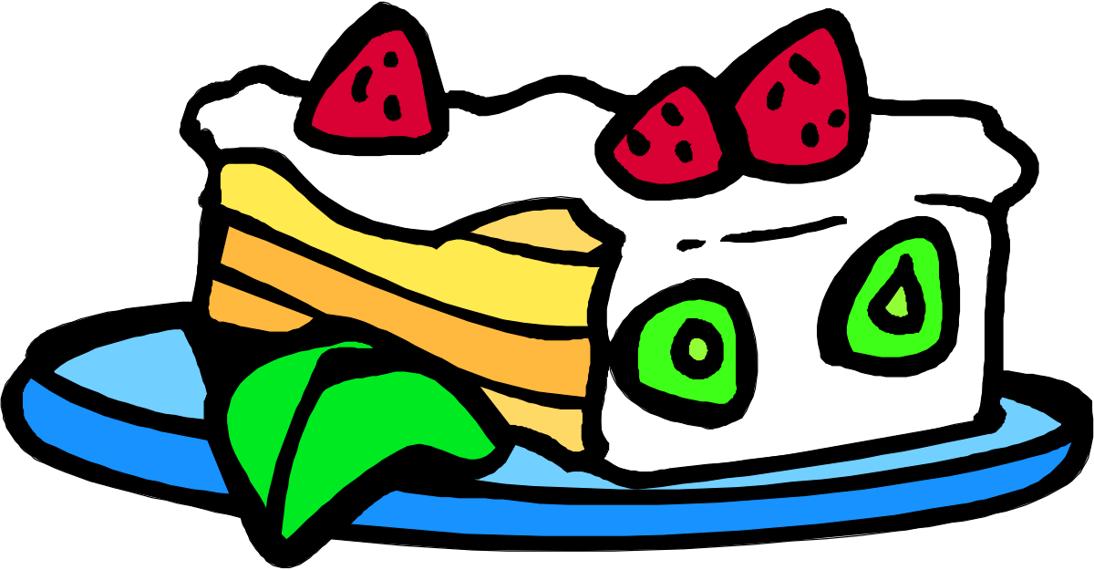 a piece of cake with candles on top clip art png transparent Delicious Cake with Candles Clipart for Celebrations