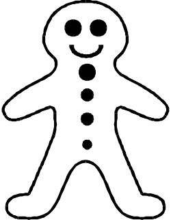 Smiling Man Silhouette Clipart - White Figure for Versatile Use