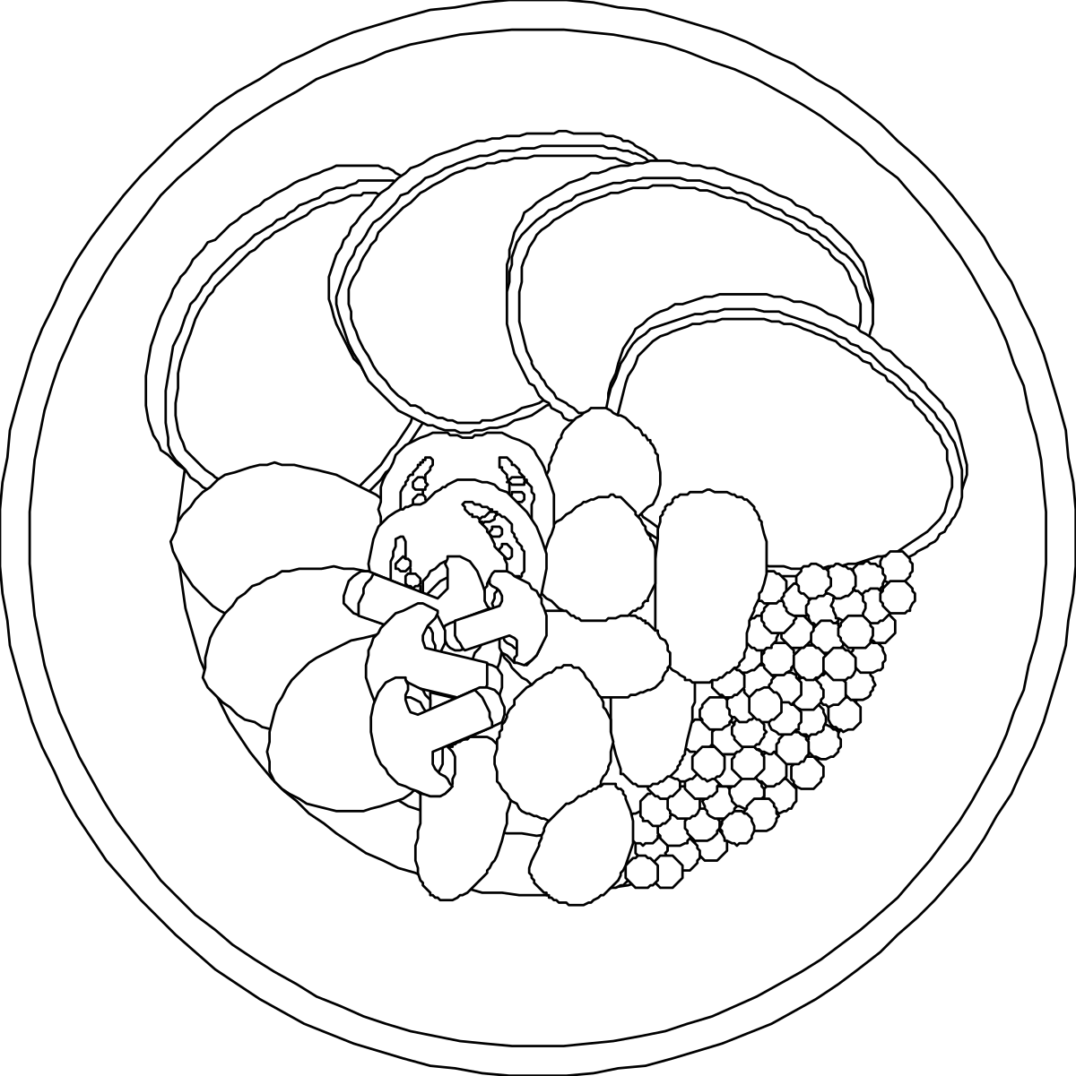 a plate with grapes and grapes on it clip art png transparent Grapes on a Plate Clipart - Fresh and Juicy Visuals