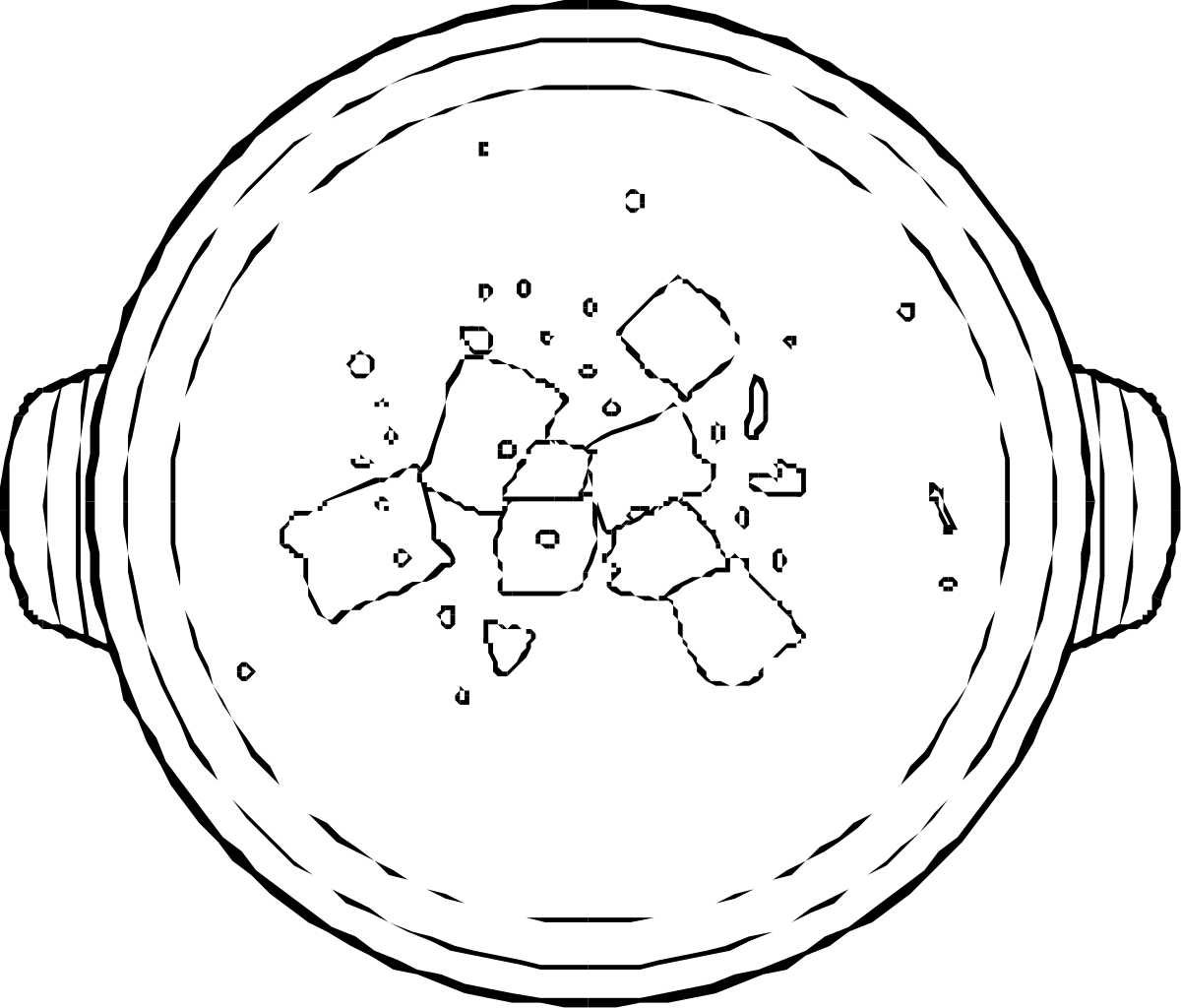 Bold Black Outlined White Circle Clipart for Creative Projects