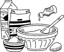 Bowl of Cereal with Milk Clipart for Delicious Breakfast Scenes
