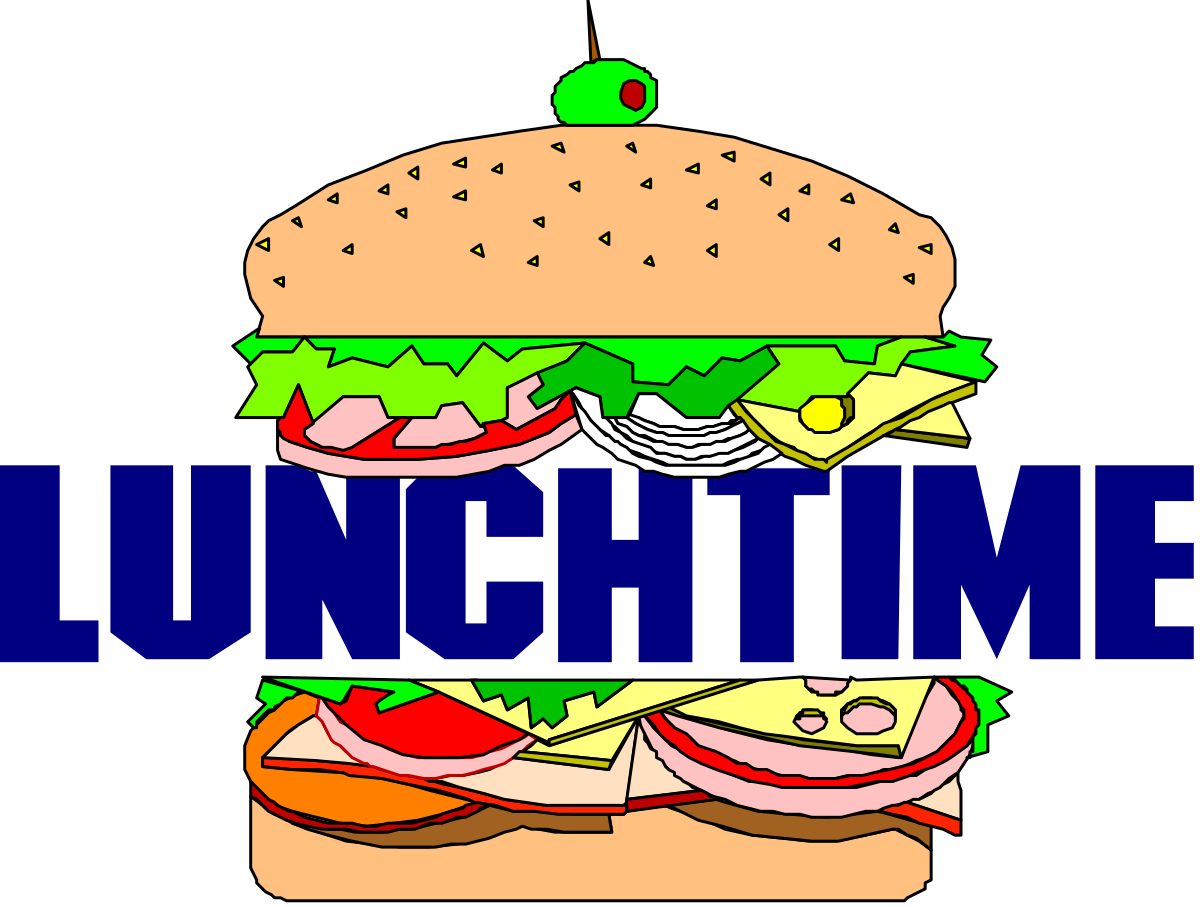 Big Hamburger with Tasty Toppings Clipart for Delicious Designs