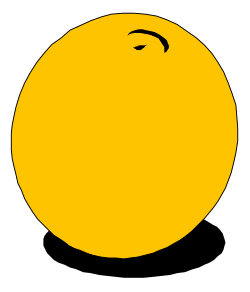 Yellow Lemon Clipart on Black Background - Fresh and Vibrant