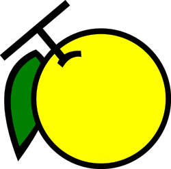 Yellow Circle with Green Arrow - Eye-Catching Clipart