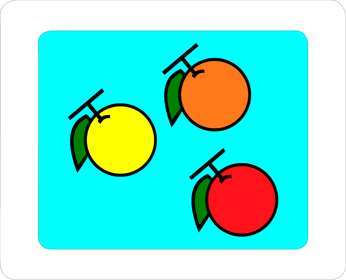 Apples on Square Background Clipart: Fresh and Vibrant