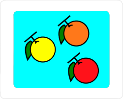 Apples on Square Background Clipart: Fresh and Vibrant