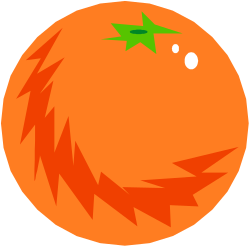 Fresh Tomato with Green Leaf Clipart - Vibrant Kitchen Art