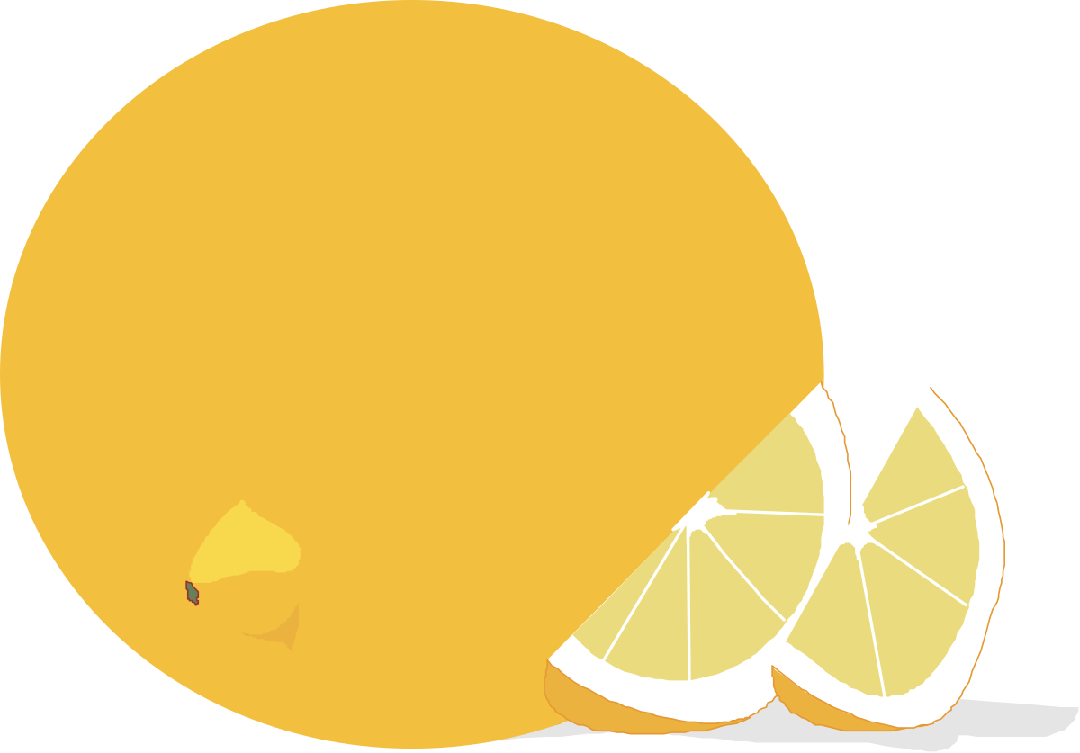 a lemon with a slice cut in half clip art png transparent Lemon Slice Clipart: Fresh Citrus Delight for Your Projects