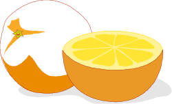 Lemon Clipart: Fresh Lemon and Half - Ideal for Culinary Designs