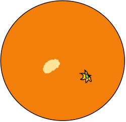 Star Centered in Circle Clipart for Creative Uses