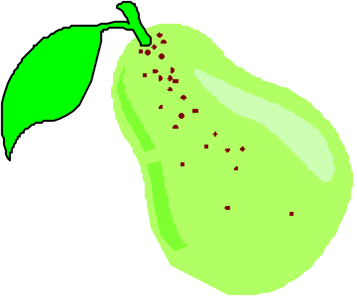 Green Pepper with Red Peppers - Vibrant Clipart for Delicious Dishes