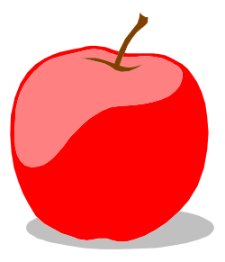 Apple Clipart with Brown Stem - High-Quality SVG Illustrations
