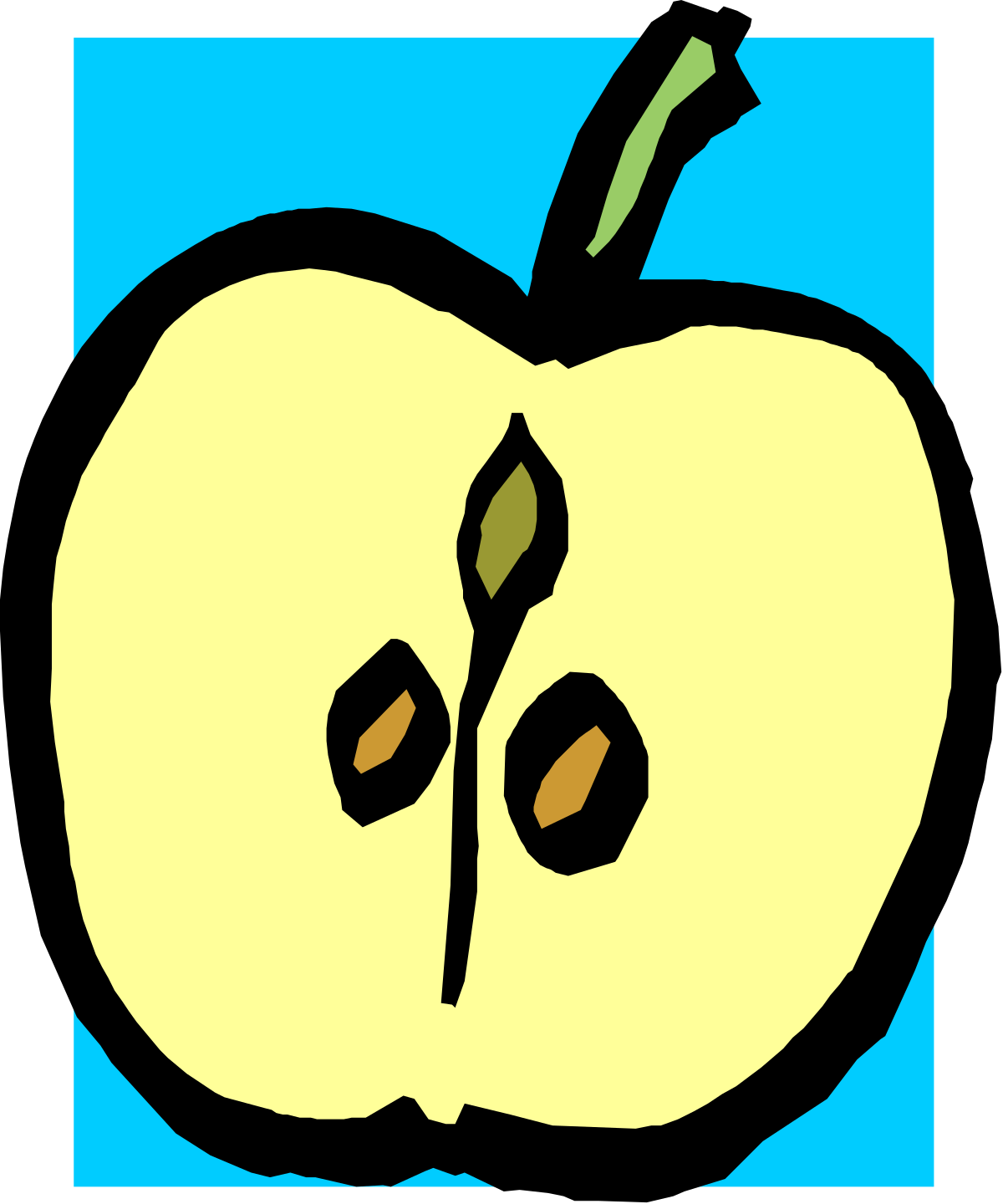 an apple with a green leaf on it clip art png transparent Apple with Green Leaf Clipart: Fresh Fruit Illustration