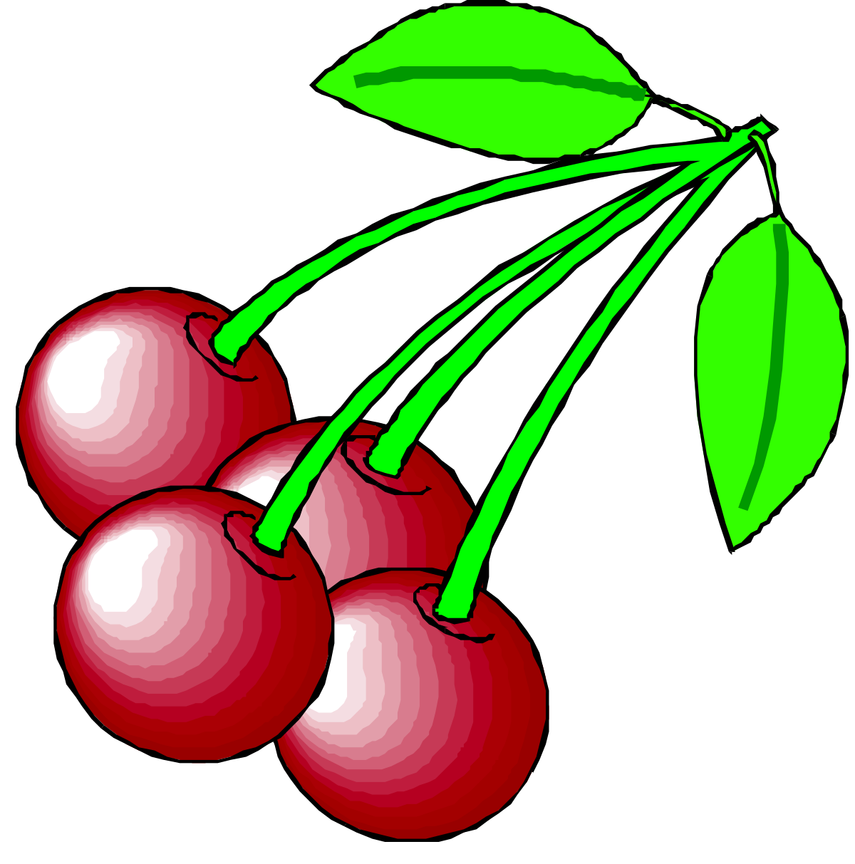 three chers with green leaves clip art png transparent None, Three Chairs with Green Leaves Clipart