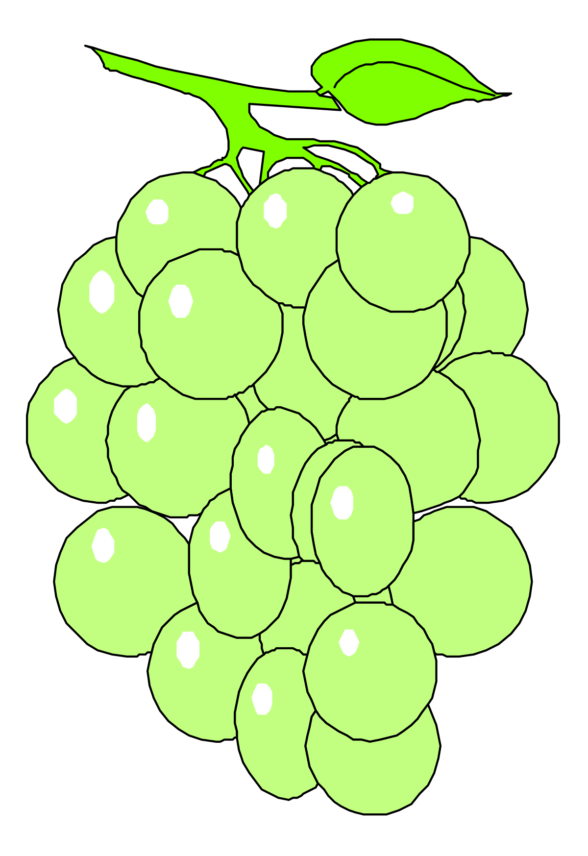 a bunch of grapes with green leaves clip art png transparent Grapes Clipart with Green Leaves - Fresh and Vibrant Illustrations