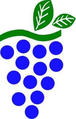 Grapes Clipart: Vibrant Bunch of Juicy Grapes for Your Projects
