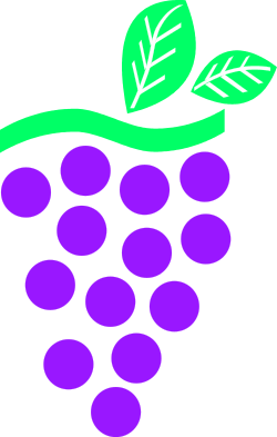Vibrant Bunch of Grapes Clipart for Fresh Designs