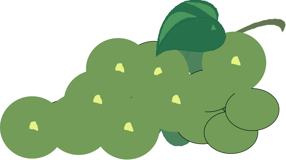 Bunch of Grapes with Green Leaves Clipart for Vibrant Designs