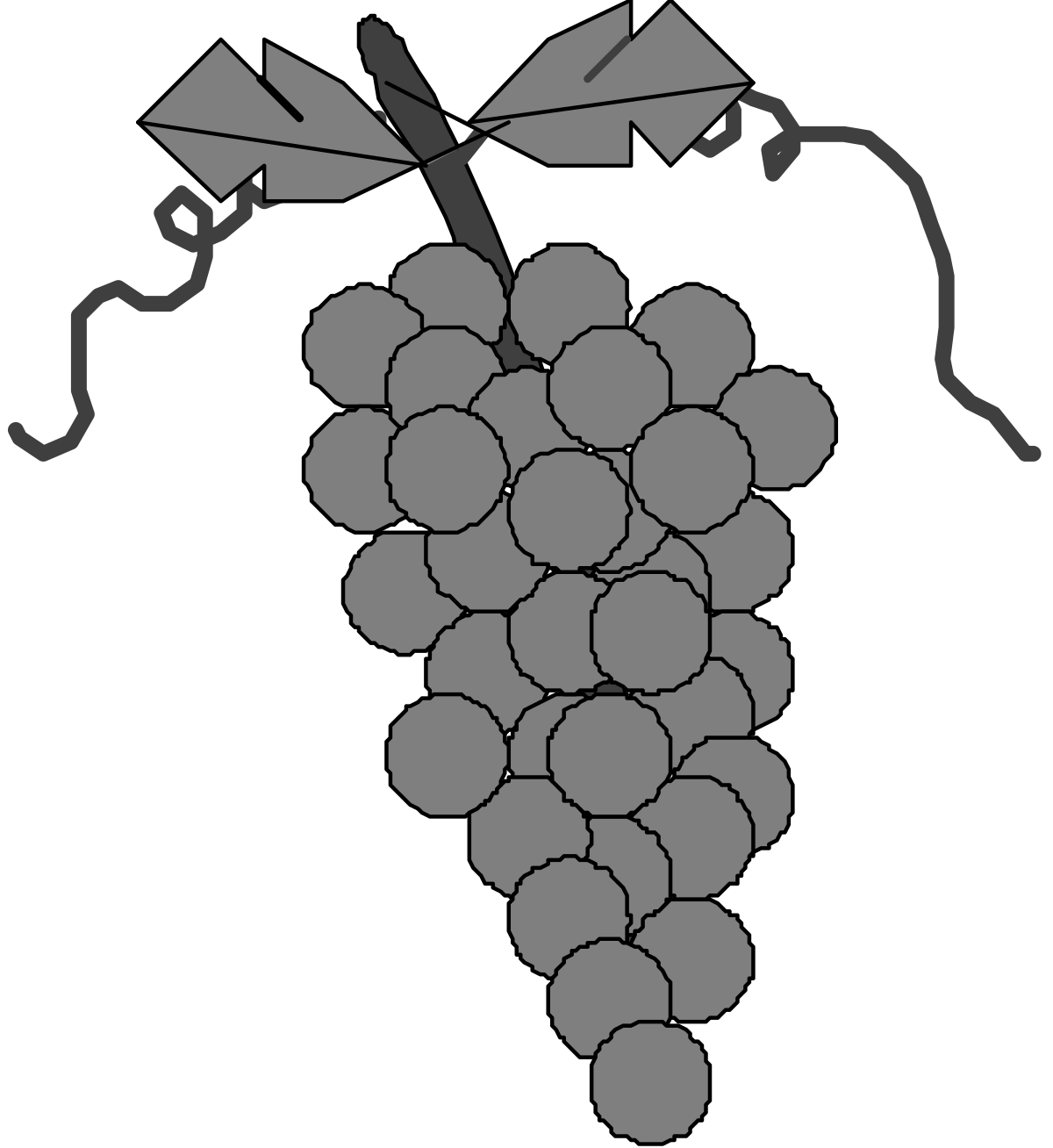 Grapes Clipart: Fresh Bunch of Juicy Grapes for Your Projects