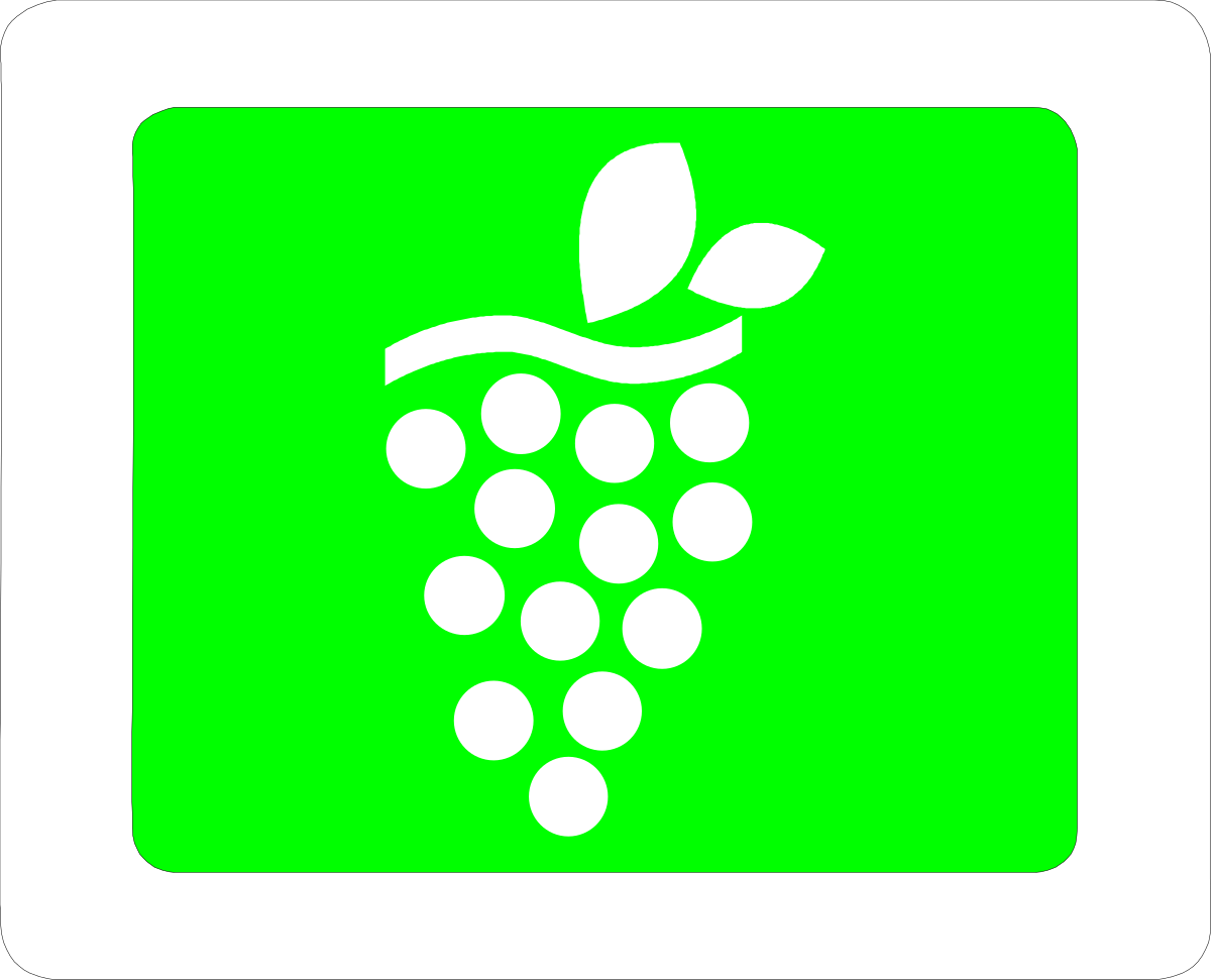 a green square icon with a bunch of grapes clip art png transparent Grapes Icon: Vibrant Green Square Clipart Design
