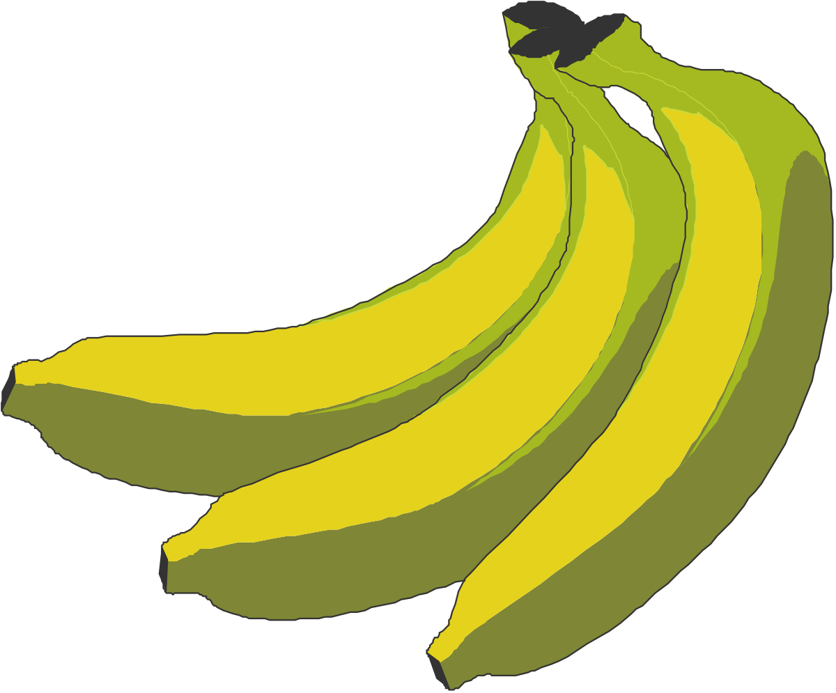Bananas Clipart Collection - Fresh and Vibrant Fruit Illustrations