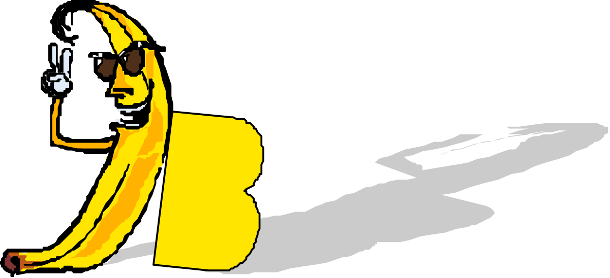 a banana with a person in it clip art png transparent Banana Clipart with Person - Fun and Whimsical Illustrations
