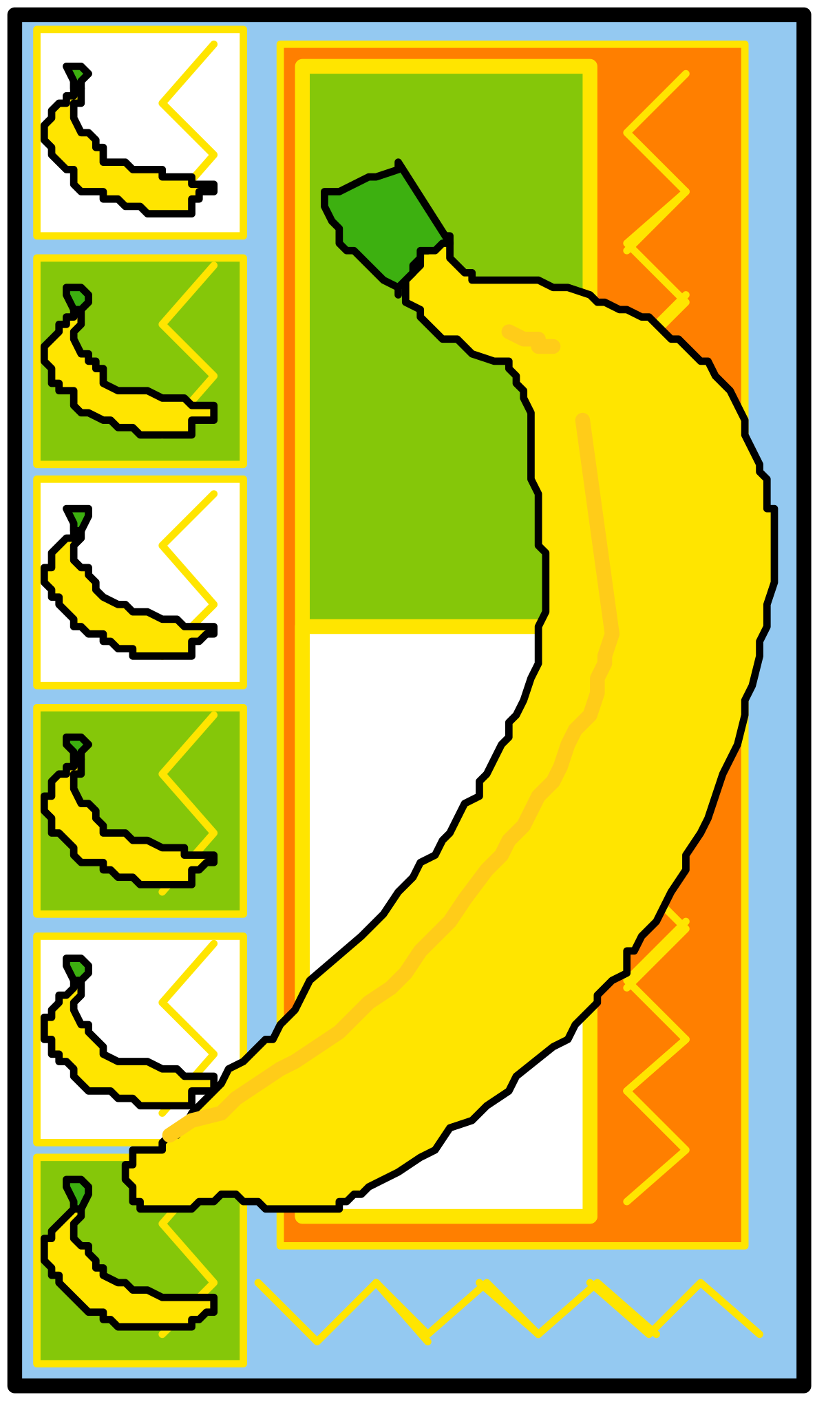Banana Island Map Clipart: Explore Tropical Adventures